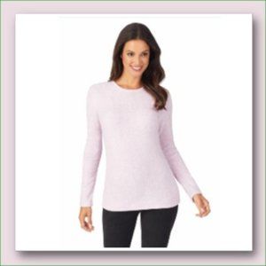 Cuddl Duds Fleecewear Crew Long Sleeve Top